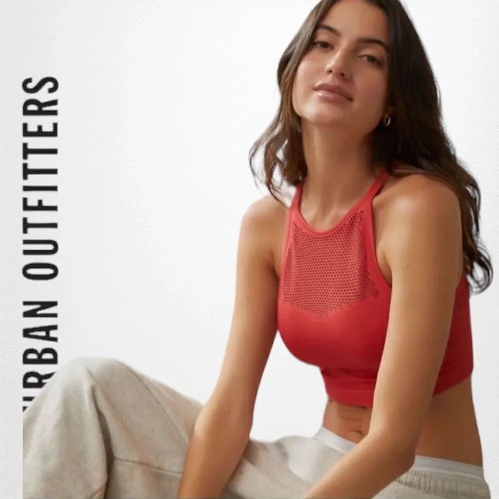 NEW Urban Outfitters UO OFU Echo Seamless Red Bra Top XS S